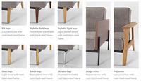 SPLITBACK chair leg / arm (Without mattress)