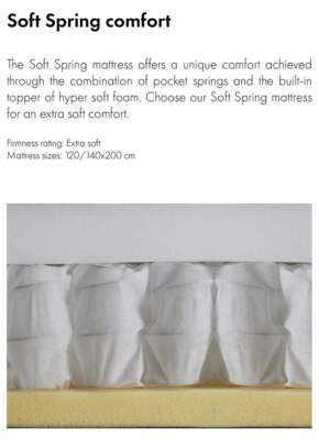 SOFT Spring madras 140x200 Natural - Standard