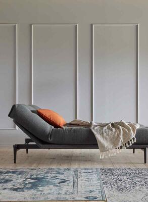 Complete Colpus sofa black legs / Latex Nordic mattress / seat frame cover. Optional fabric
