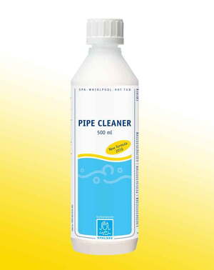 SpaCare Pipe Cleaner anvendes til rengøring af det skjulte rørsystem i indendørs spa med et vandindhold under 500 ltr.