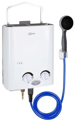 Qlima Gasvandvarmer med håndbruser PGWH1010