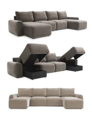 Norum Sofa Bed U-Shape