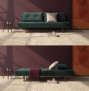RECAST PLUS Sofa ben brun Dess.547-velvet-army