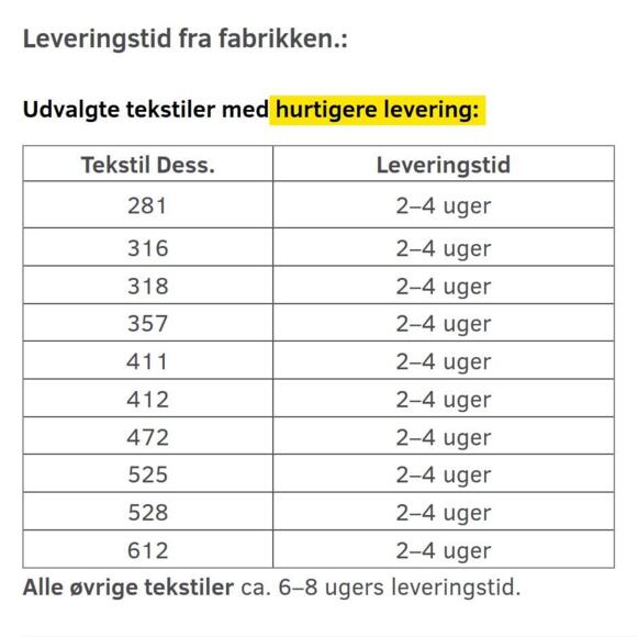 Nordic betræk 140x200 Valgfri stof