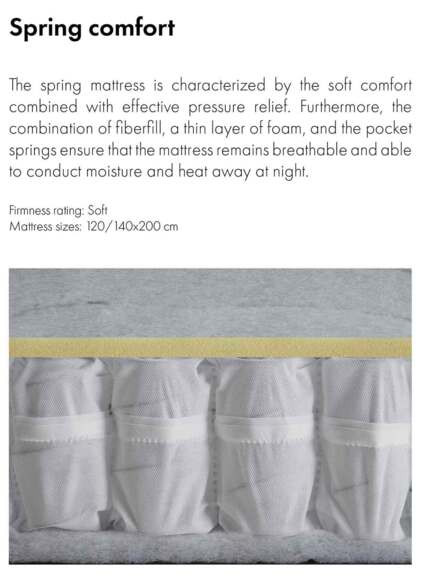 Spring madras 120x200 Natural - Standard
