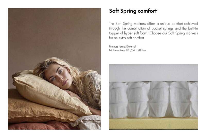 SOFT Spring Nordic madras 140x200 - Valgfri stof