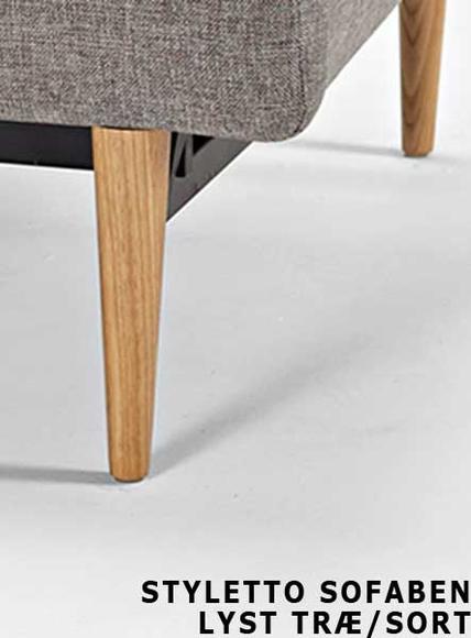 SP chair legs STYLETTO HL, light wood -without mattress