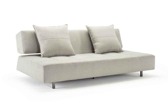 Comfortable, sculptural, and spacious. Long Horn is an imposing design developed for lounging and sleeping alike. The durable design has wheels integrated into the base frame lending itself to easy mobility, making the sofa bed a perfect accessory for flexible living, effectively transforming your living space. The  relax/sleep backrest settings, Excess Pocket Spring mattress core encased in high resilience foam in combination with extra deep seating surface ensure comfort as grand as the longhorn.