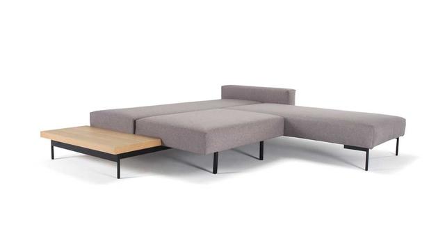 BRAGI sofa 1 Arm & 1 Table, light gray