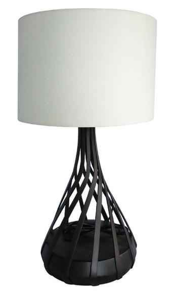 TWIST table lamp, dark brown