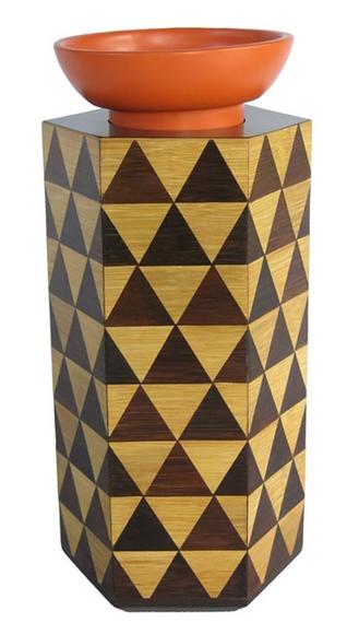 MOSA bambus og keramik vase