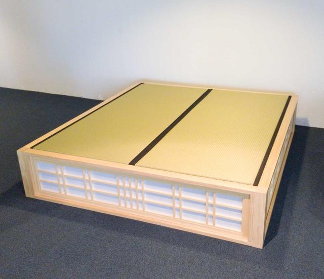 SHOJI Podium bed with storage space
