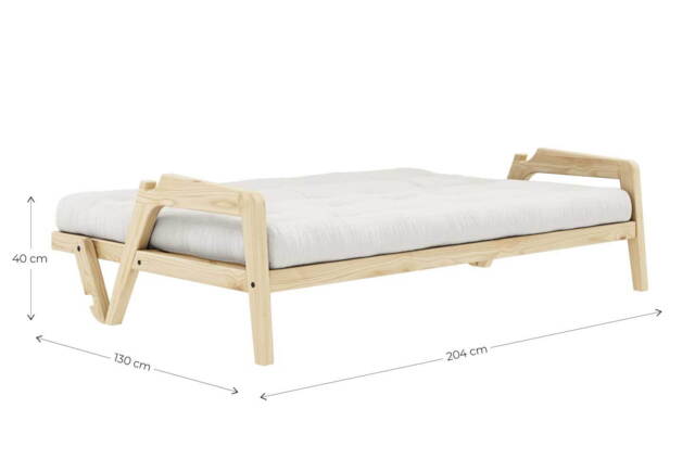 Grab sofa natur with mattress