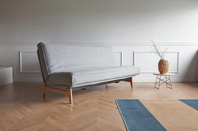 Komplet Aslak sofa 140 / SOFT Spring madras / Sharp plus betræk / sæde stelbetræk. Valgfri stof