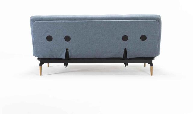Complete Colpus sofa light legs / Classic Nordic mattress. Optional fabric
