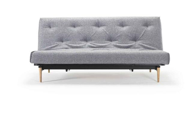 Complete Colpus sofa light legs / SOFT Spring Nordic mattress. Optional fabric
