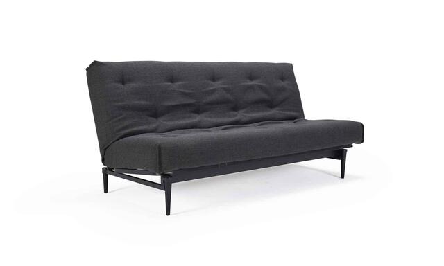 Complete Colpus sofa black legs / Classic Nordic mattress. Optional fabric