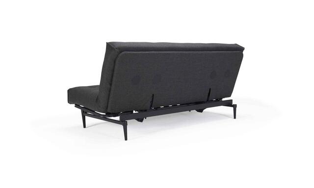 Complete Colpus sofa black legs / Latex Nordic mattress. Optional fabric