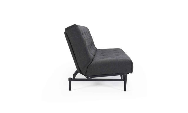 Complete Colpus sofa black legs / SOFT Spring Nordic mattress. Optional fabric