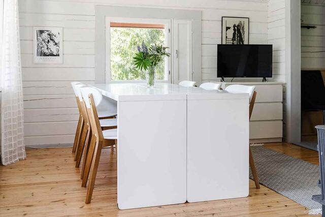 Bord-Seng Hvid 140x200 cm. bordsengen i højeste kvalitet fra Finland