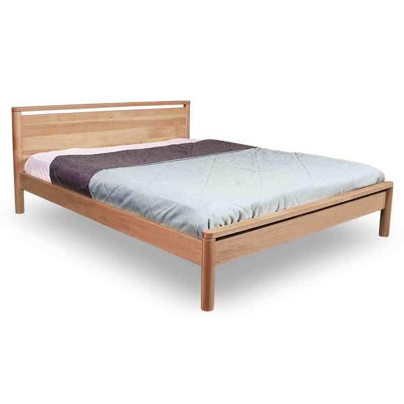 Drop Hard bed frame 140x200 solid beech