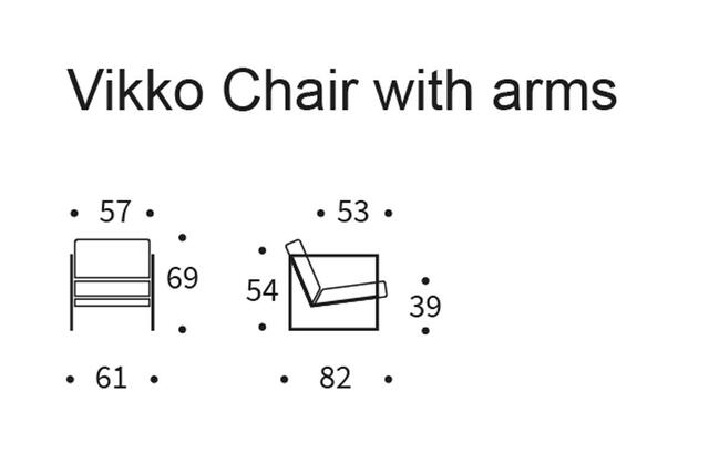 VIKKO chair with armrest