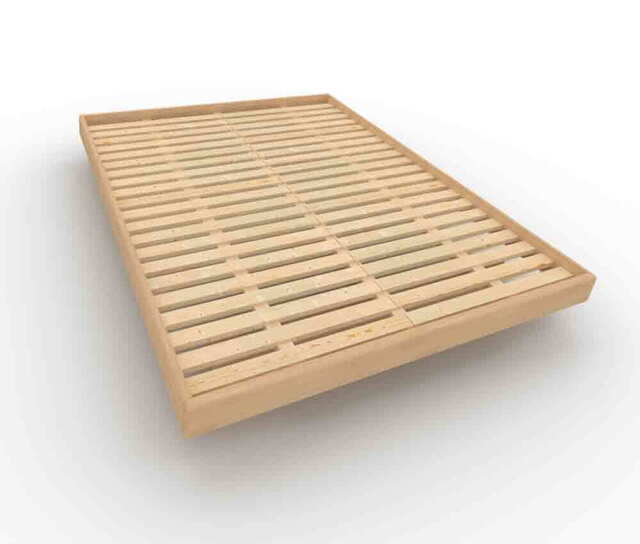 Carre bed frame 160x200 solid beech