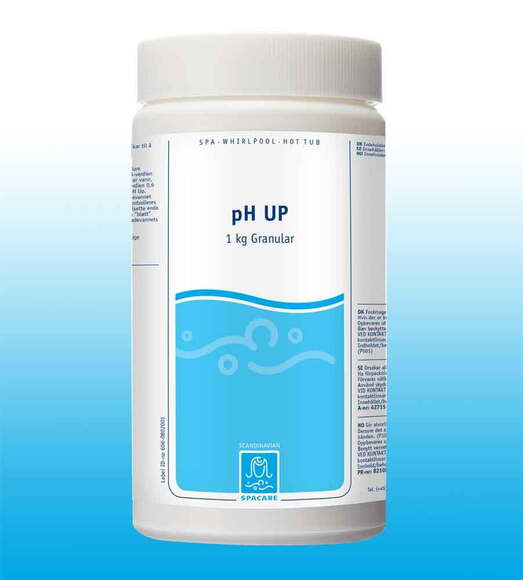 SpaCare pH Up Granular bruges til at hæve
pH-værdien. SpaCare pH Up Granular er det
samme som SpaCare pH Up Liquid – bare i
pulverform.