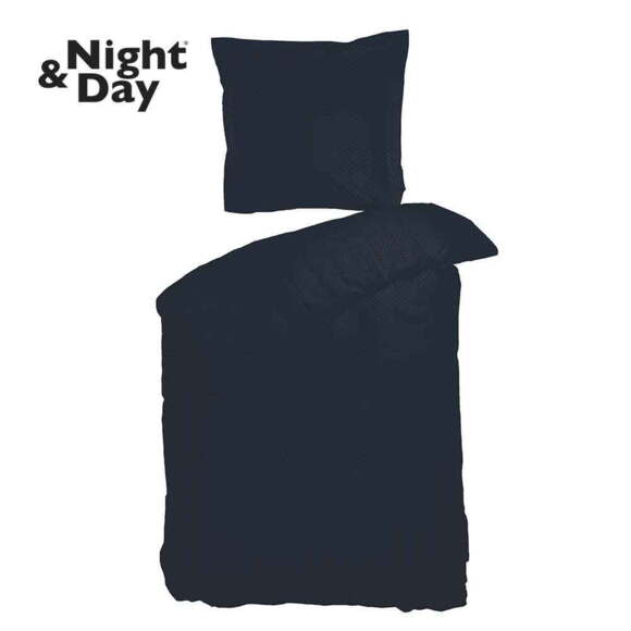 Night & Day Sengetøj sæt 140x200 Opal, Royal blue