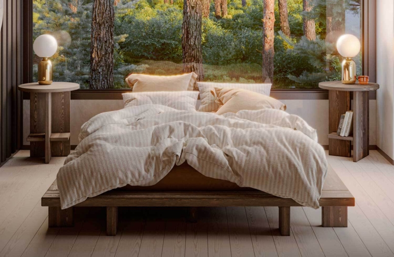 Japan KAYDO sengeramme 140x200 FSC certificering fra KarupDesign