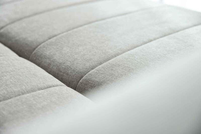 Akello sofa bed with chaise and armrests DIY