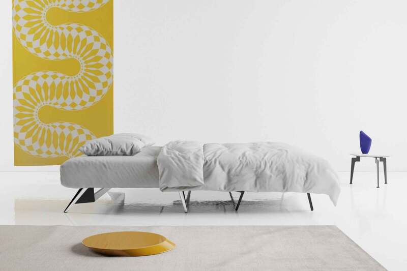 CUBED sofa with aluminum legs 160 Optional fabric