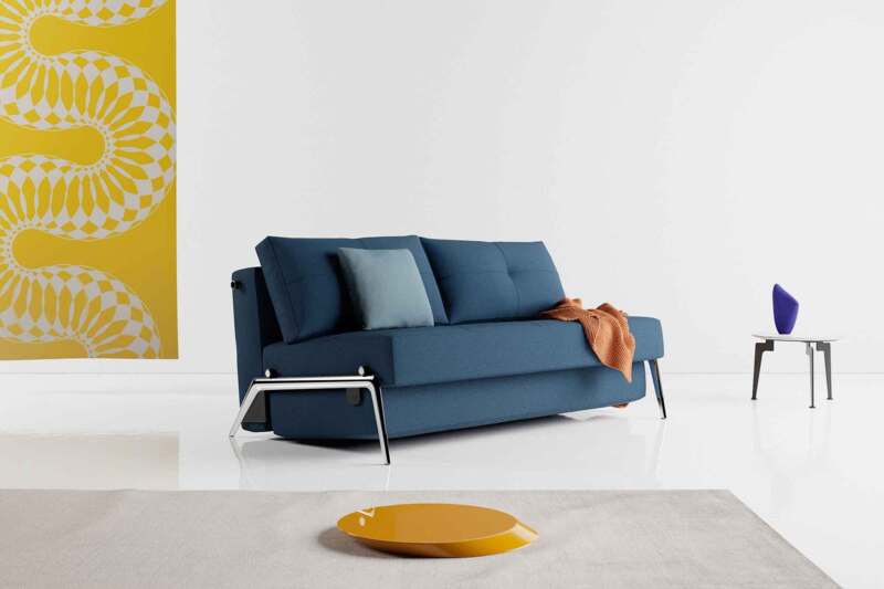 CUBED sofa with aluminum legs 140 Optional fabric