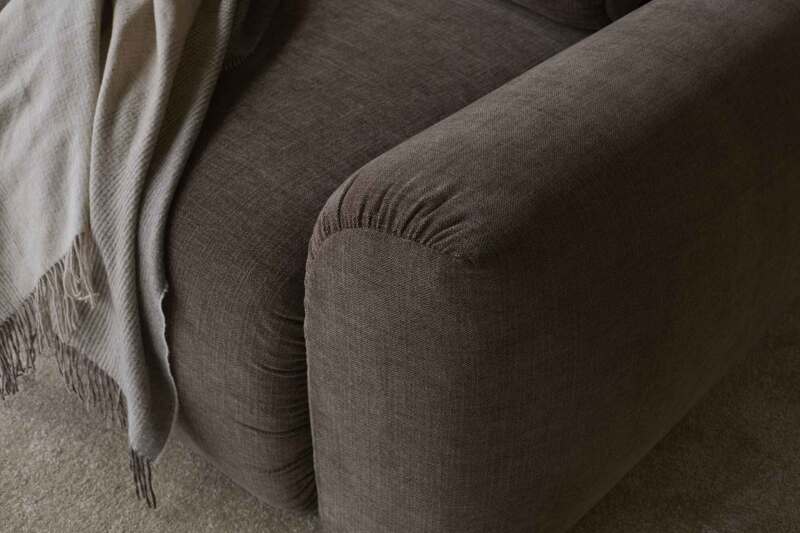 Norum Sofa Bed with Chunky Arms fabric Dess.411