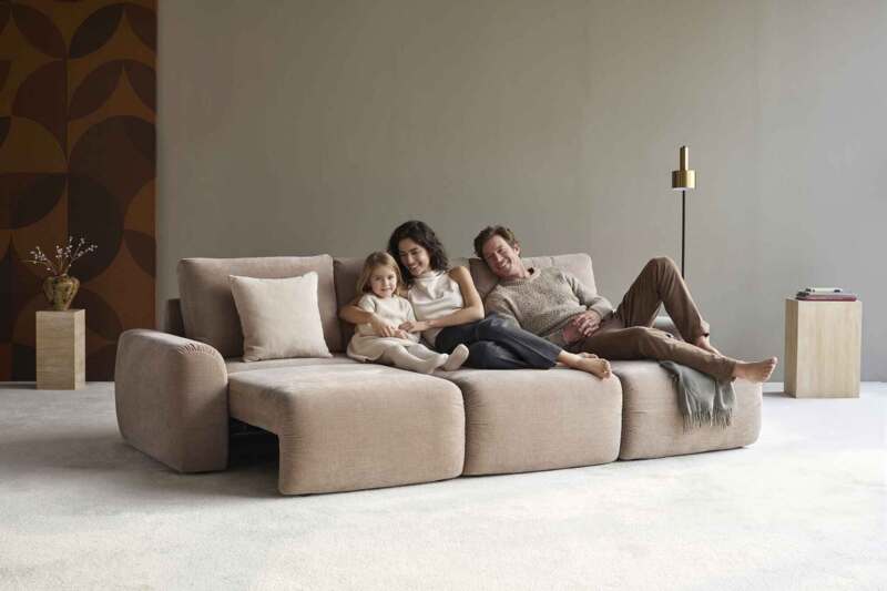Norum Sofa Bed with Chaise Lounge