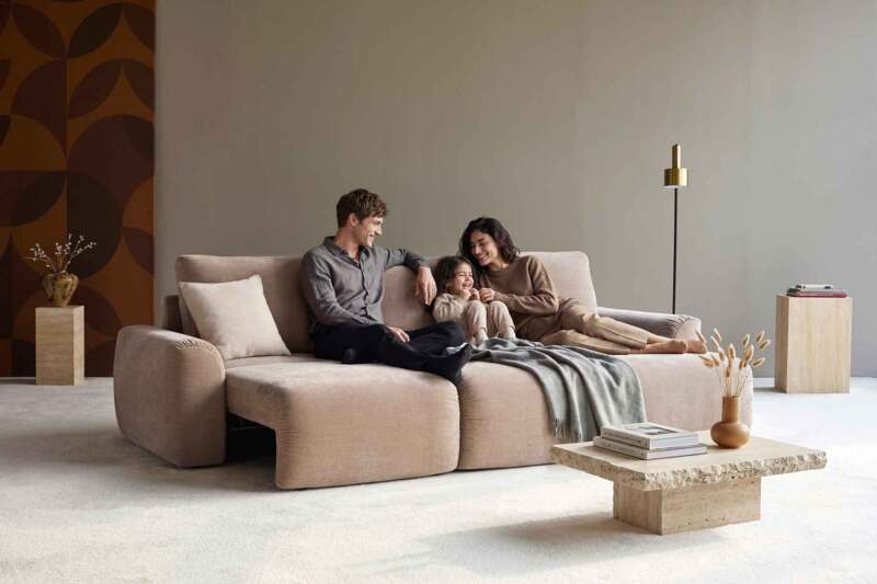 Norum Sofa Bed with Chaise Lounge