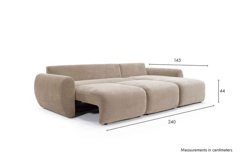 Norum Sofa Bed with Chaise Lounge