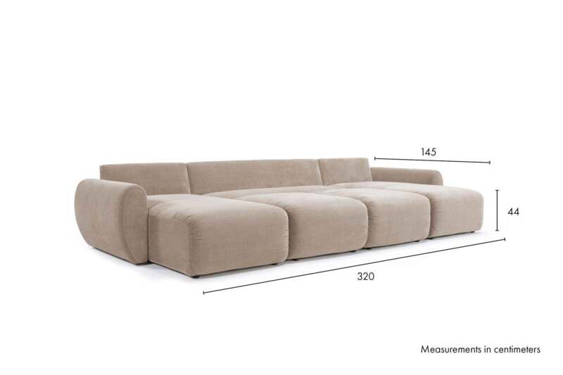 Norum-Sofa-Bed-U-shape-With-Curve-Arms