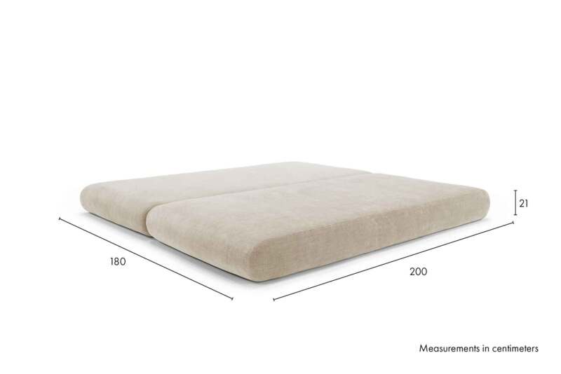 Komplet CIRCLUS sofa med L-formede puder - Standard