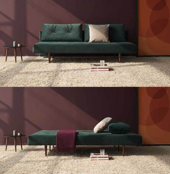 RECAST PLUS Sofa ben brun Dess.547-velvet-army