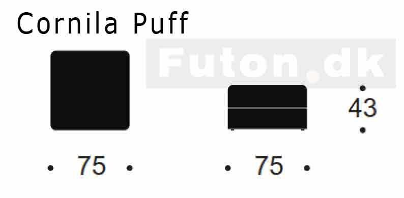 CORNILA puff med opbevaring "UDSTILLINGSMODEL"