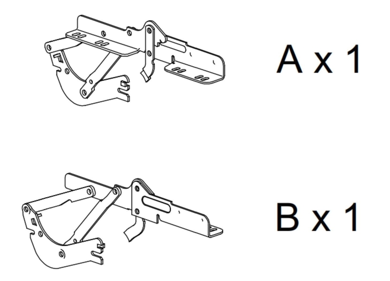 Reservedel A+B. Click-Clack Beslagsæt