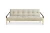 POETRY bed sofa frame. including Futon mattress. manufactures by Karup Design