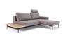 BRAGI sofa 1 Arm & 1 Table, light gray