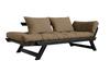 BEBOB sofa frame black lacquered. including Futon mattress and 2 pillows. manufactures of Karup Design