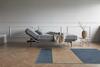 Komplet Aslak sofa 140 / Latex madras / Sharp plus betræk / sæde stelbetræk. Valgfri stof