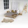 Allegro bed frame 200x200 solid beech