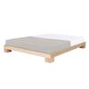 Cube bed frame 160x200 solid beech