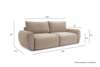Size - Norum Sofa Bed With Chunky-Arms