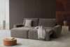 Norum Sofa Bed with Chunky Arms fabric Dess.411